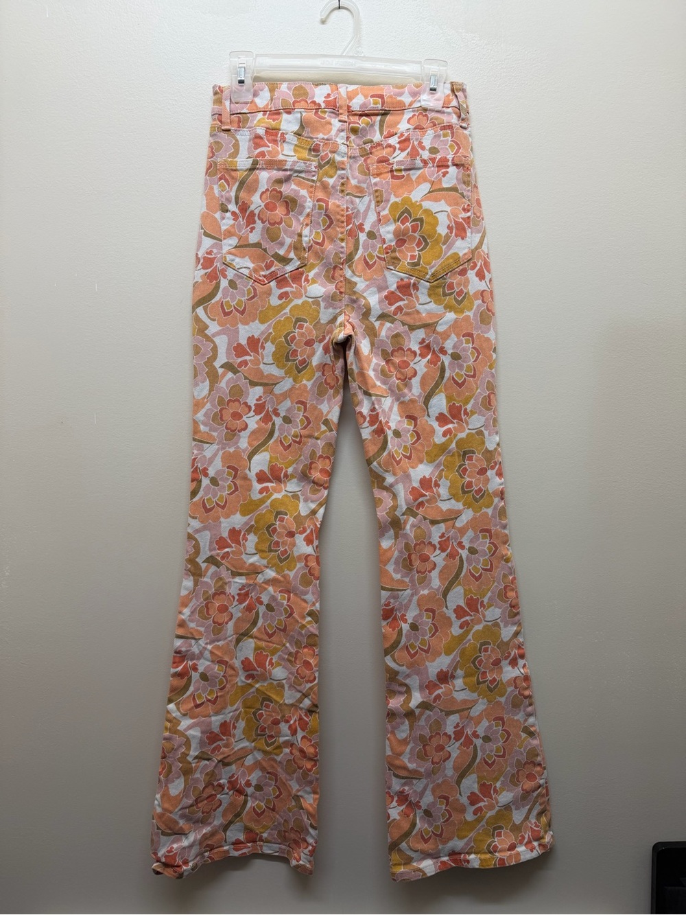 AFRM Floral Retro High-Rise Flare Pants - Picture 3 of 6